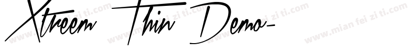 Xtreem Thin Demo字体转换